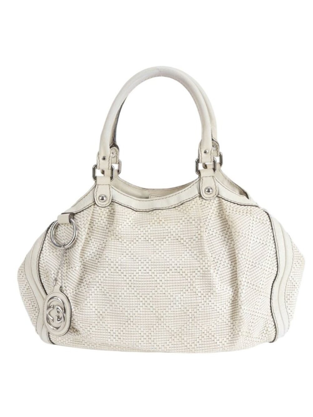 Gucci Ski Diamante Leather Tote Shoulder Hand